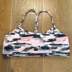 lululemon athletica Pink and Black Camo Bikini Top